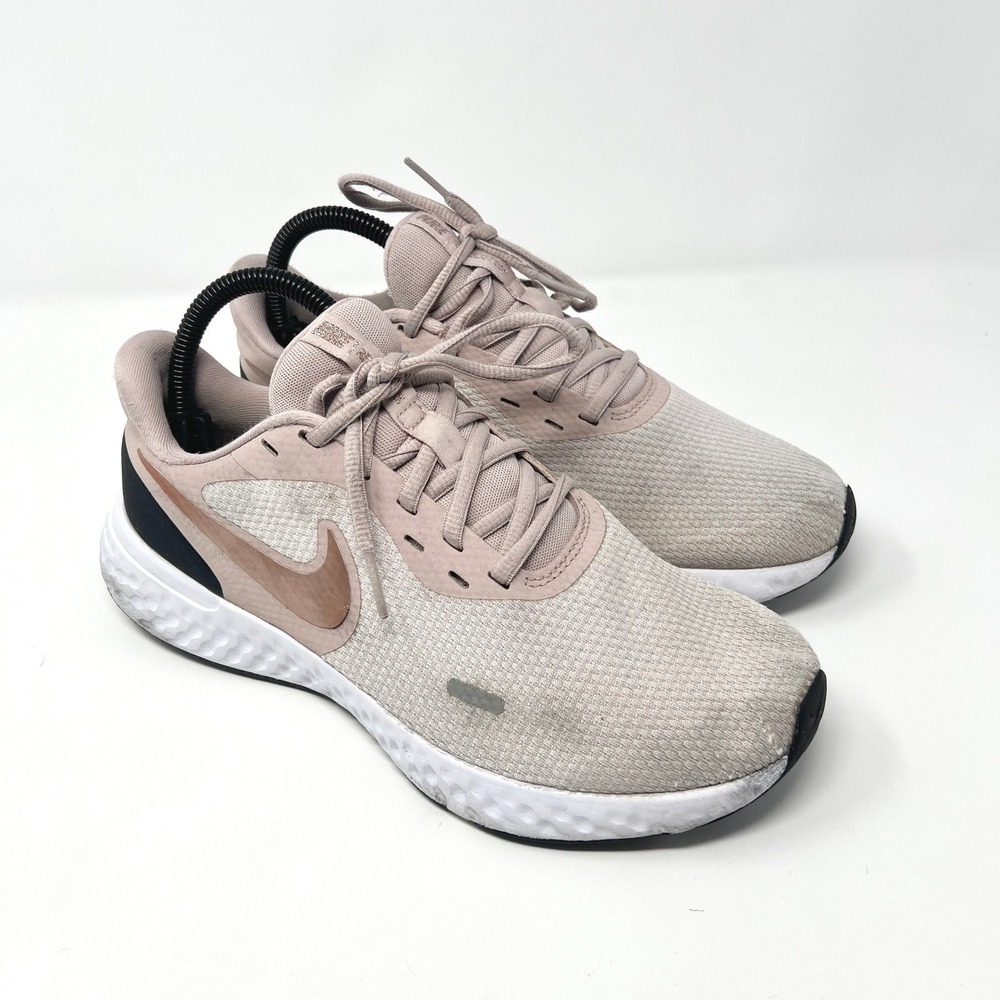 Nike Revolution 5 Womens Size 8 Pink White Black Athletic Running Shoes Sneakers